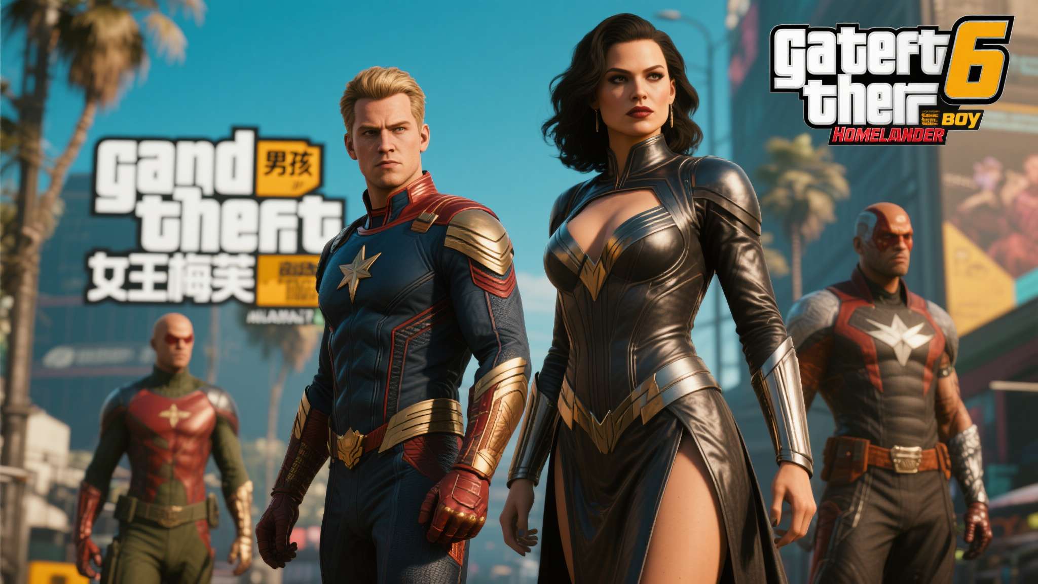 《黑袍》星光现身《GTA6》街头！写实画风全网走红